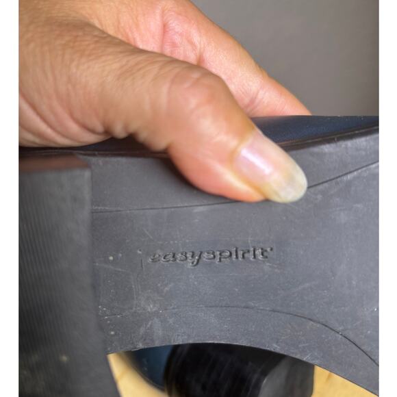 Easy Spirit Dark Blue Leather Booties size 9-9.5 - Picture 6 of 7